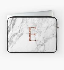 Monogram rose marble E Laptop Sleeve