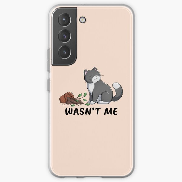 Cat With Broken Flower Pot Samsung Galaxy Soft Case