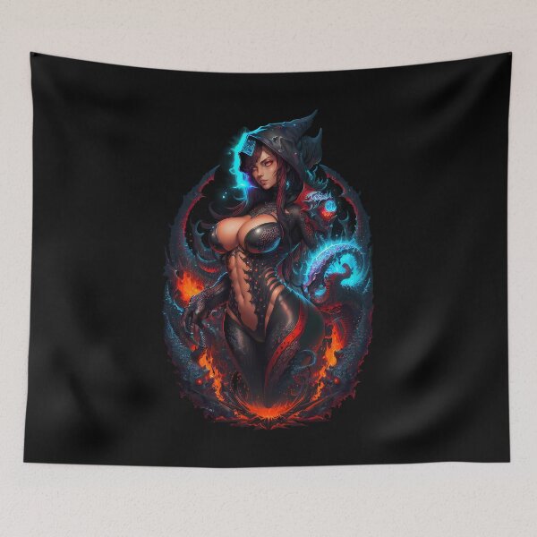 Item preview, PRINTS GIRL Cthulhu Lovecraft 04 designed and sold by GrimDark-Art.