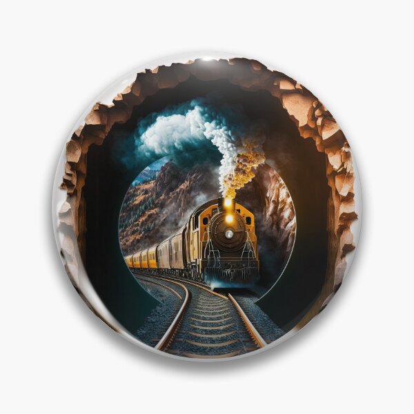 Item preview, Train Coming Out of Tunnel In Mountainous Western State designed and sold by Bleknervin.