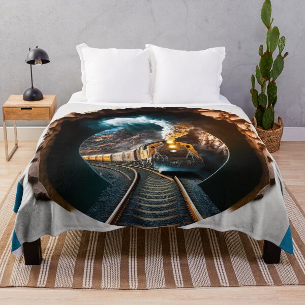 Item preview, Train Coming Out of Tunnel In Mountainous Western State designed and sold by Bleknervin.