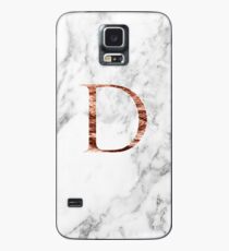 Funda/vinilo para Samsung Galaxy Monograma rosa mármol D