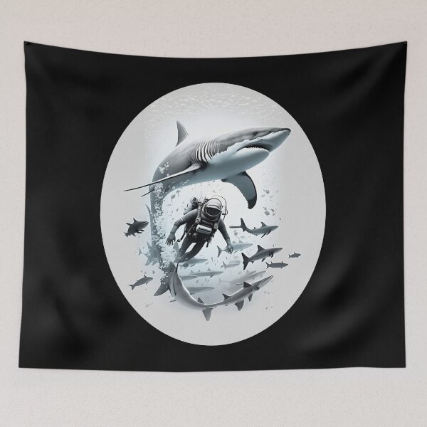 Item preview, Scubadiving with Sharks designed and sold by AiInker.