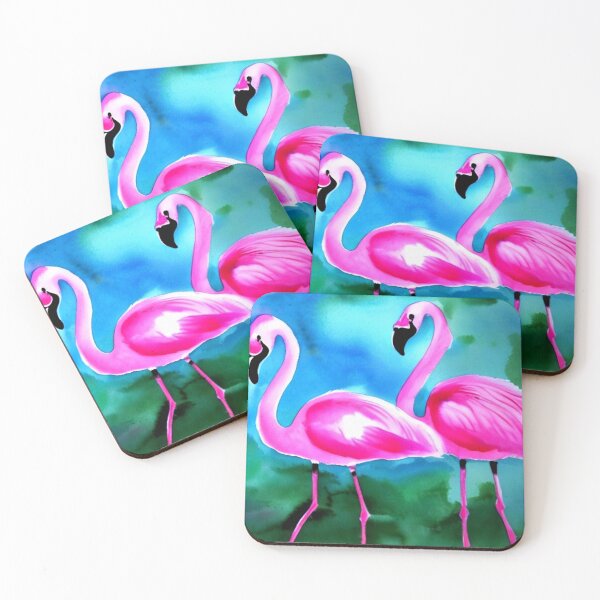 Item preview, dois passaros flamengos designed and sold by @Reikiama.