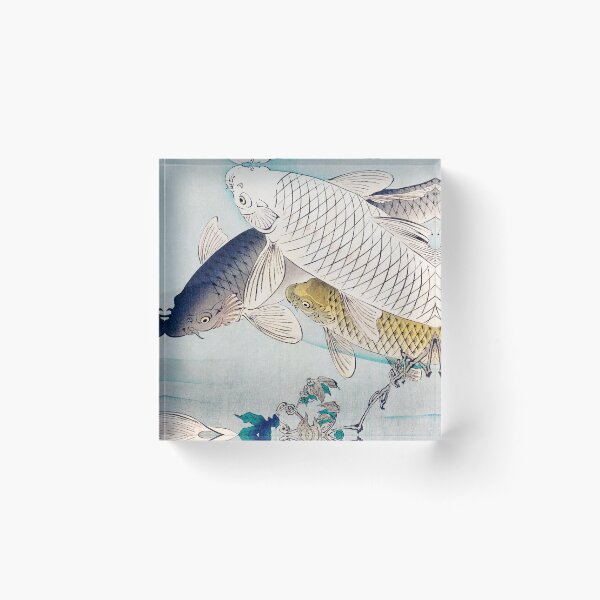Item preview, 2/3 of "Six Carp Swimming Beneath Wisteria" (1889) Multi-Panel designed and sold by archifan.