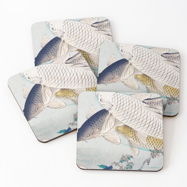 Item preview, 2/3 of "Six Carp Swimming Beneath Wisteria" (1889) Multi-Panel designed and sold by archifan.
