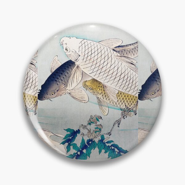 Item preview, 2/3 of "Six Carp Swimming Beneath Wisteria" (1889) Multi-Panel designed and sold by archifan.