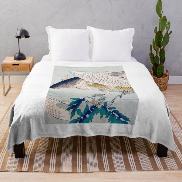Item preview, 2/3 of "Six Carp Swimming Beneath Wisteria" (1889) Multi-Panel designed and sold by archifan.