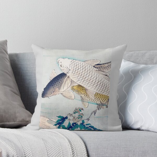 Item preview, 2/3 of "Six Carp Swimming Beneath Wisteria" (1889) Multi-Panel designed and sold by archifan.