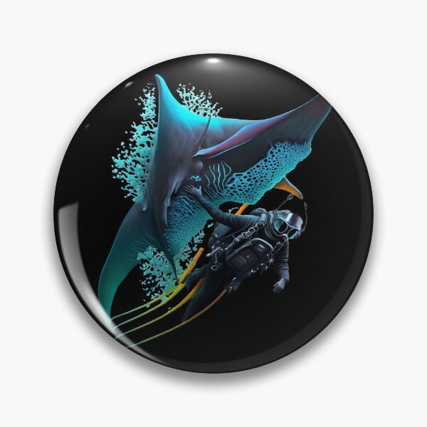Item preview, Scubadiving with Manta ray designed and sold by AiInker.