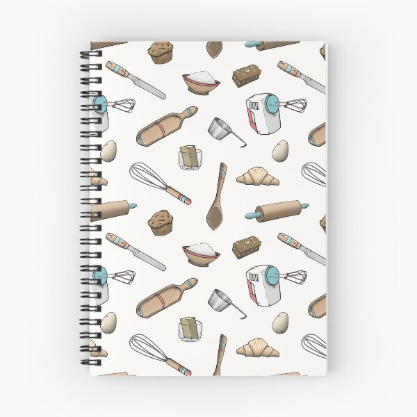 Item preview, Love to Bake Kitchen Utensils Seamless Pattern Design designed and sold by CreativeDraws42.