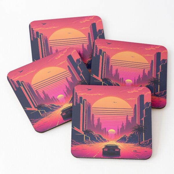 Item preview, 80s Synthwave Sunset #2 designed and sold by RESToRAPTOR.