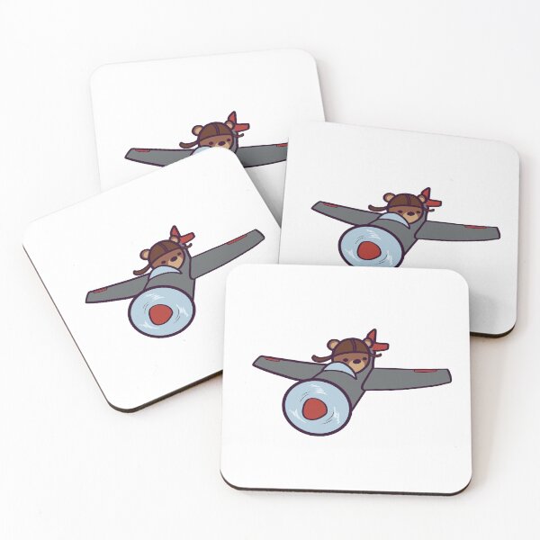 Artikelvorschau, Silly Cartoon Bearoplane Pilot entworfen und verkauft von ThumboArtBumbo.