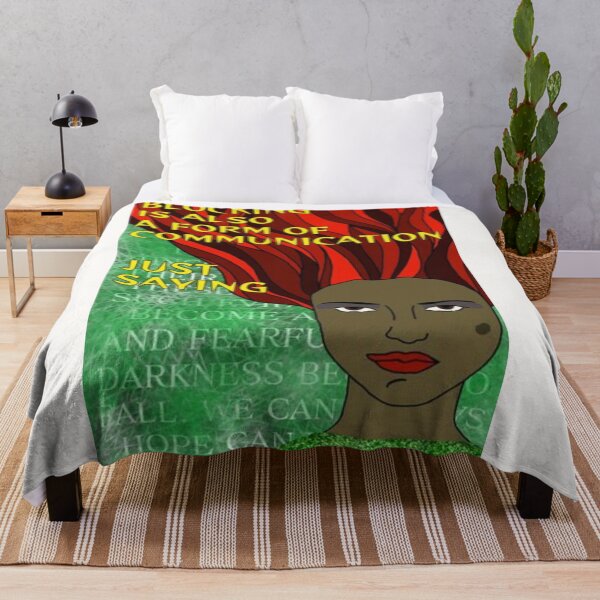Item preview, Radical Feminist Quote - Blocking Is Also A Form Of Communication Just Saying designed and sold by LethalPixieDust.