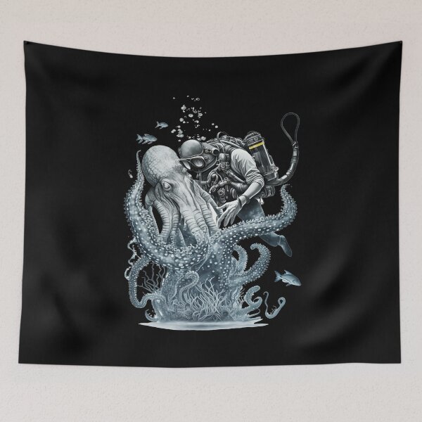Item preview, Scubadiving with Octopus designed and sold by AiInker.