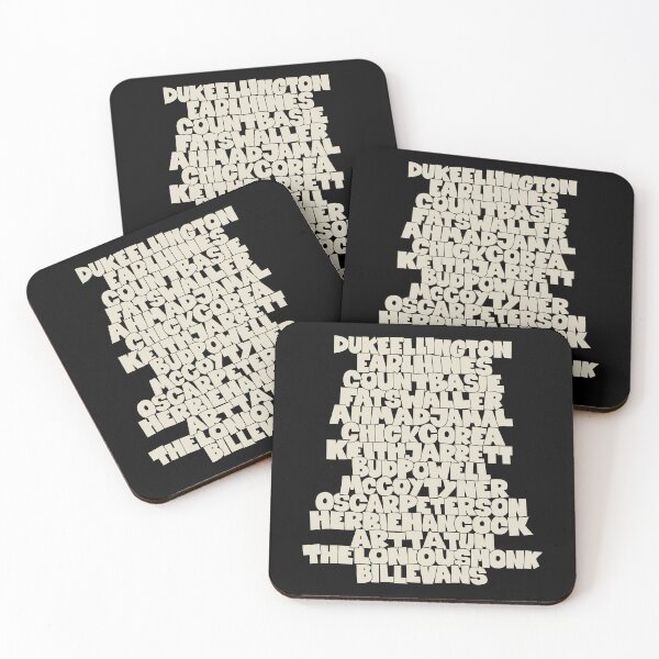 Item preview, Jazz Legends in Type: The Jazz Pianists designed and sold by Boogosh.