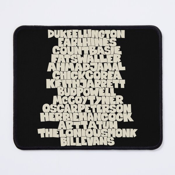 Item preview, Jazz Legends in Type: The Jazz Pianists designed and sold by Boogosh.