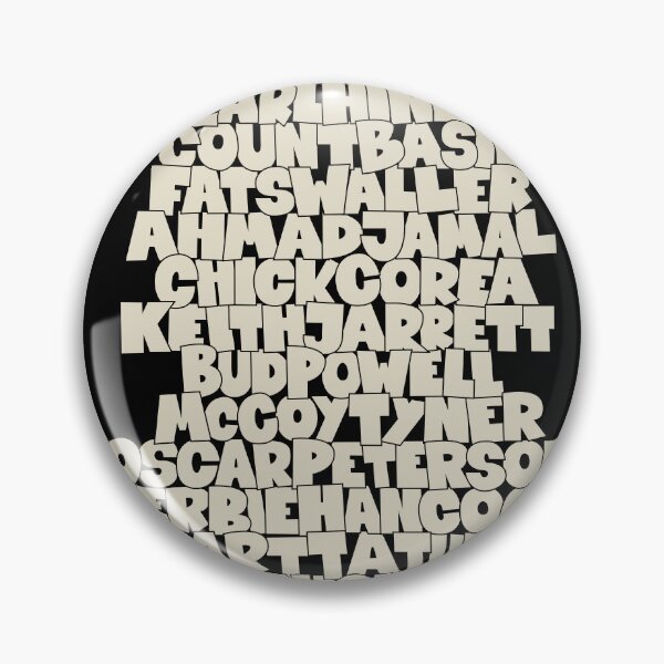 Item preview, Jazz Legends in Type: The Jazz Pianists designed and sold by Boogosh.