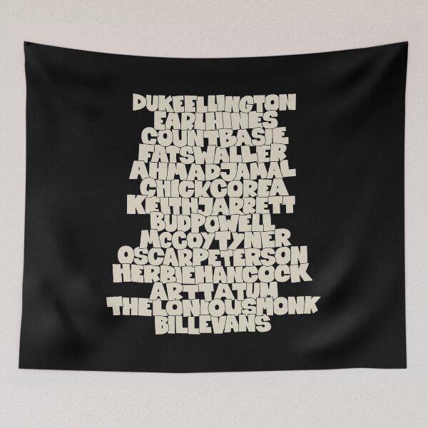 Item preview, Jazz Legends in Type: The Jazz Pianists designed and sold by Boogosh.