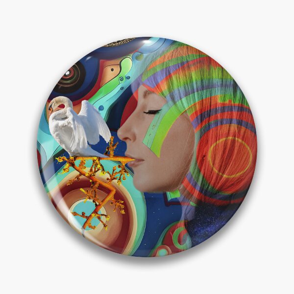 Item preview, "Swan Dream" Digital Collage Art designed and sold by Raven’s Wing Studio.