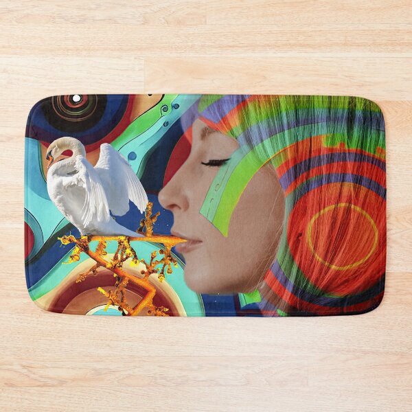 Item preview, "Swan Dream" Digital Collage Art designed and sold by Raven’s Wing Studio.