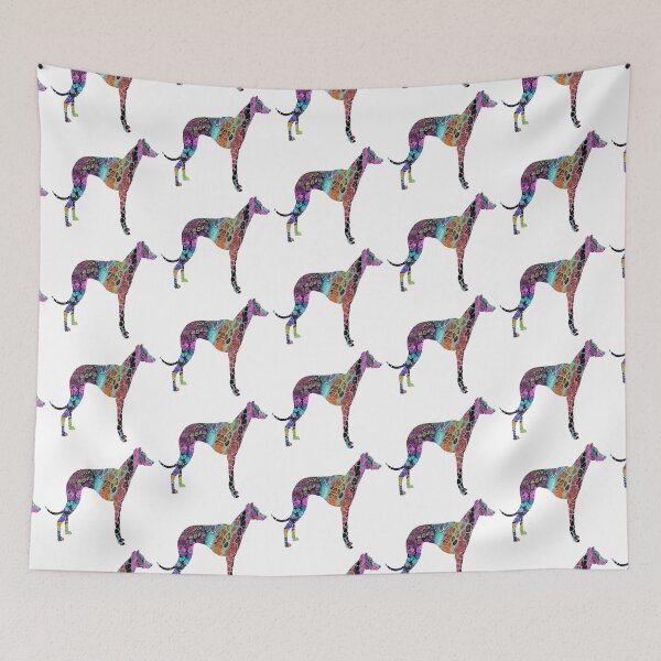 Item preview, Greyhound, Greyhound Painting, Greyhound Gifts, Greyhound Print, Greyhound Mug, Greyhound Art, Greyhound Ornament, Greyhound T-shirt, Greyhound Ornament, Greyhound Décor, Christmas Greyhound,  designed and sold by Hazel Ryan Wagner.