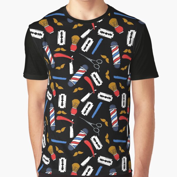 barbershop Graphic T-Shirt