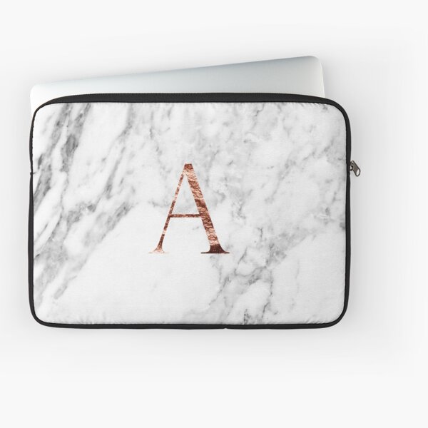 Monogram rose marble A Laptop Sleeve