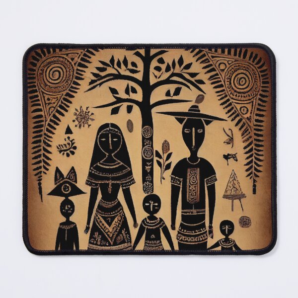 Item preview, Warli Family designed and sold by Banded-Canyon.