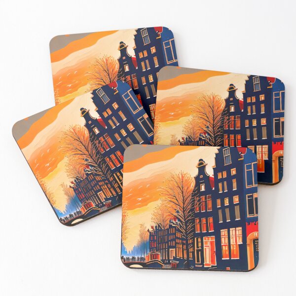 Item preview, Amsterdam Landscape designed and sold by RaveToTheGrave.