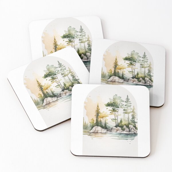 Item preview, Voyageurs National Park Boho Watercolor Arch designed and sold by PikoApparel.