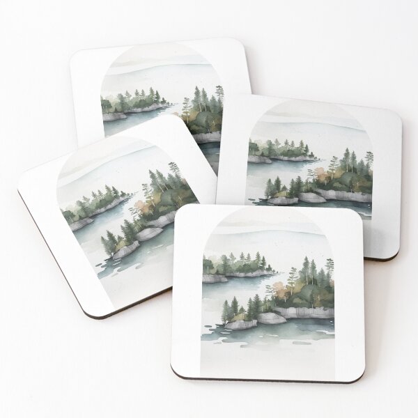 Item preview, Voyageurs National Park Boho Watercolor Arch designed and sold by PikoApparel.