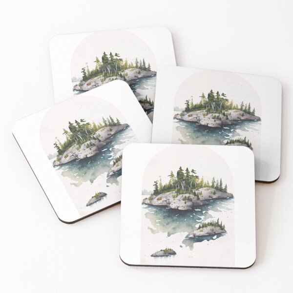 Item preview, Voyageurs National Park Boho Watercolor Arch designed and sold by PikoApparel.