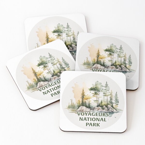 Item preview, Voyageurs National Park Boho Watercolor Circle designed and sold by PikoApparel.