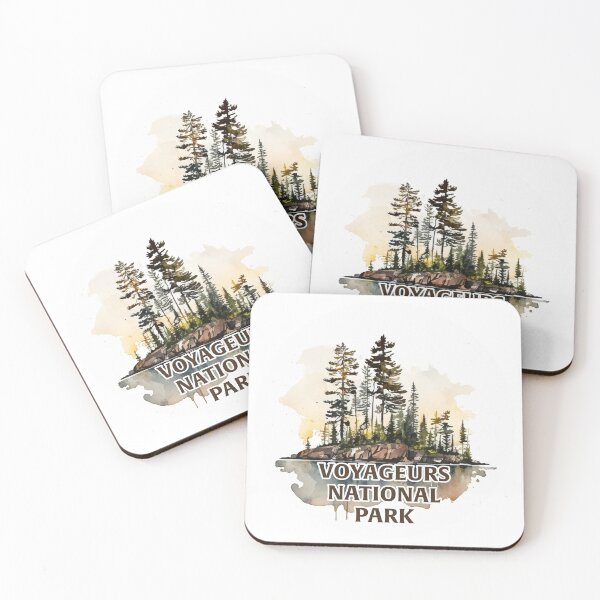 Item preview, Voyageurs National Park Boho Watercolor Circle designed and sold by PikoApparel.