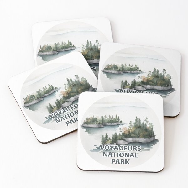 Item preview, Voyageurs National Park Boho Watercolor Circle designed and sold by PikoApparel.
