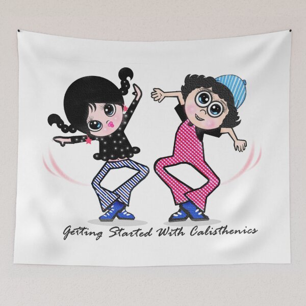 Item preview, Getting Started With Calisthenics - Cute girls  designed and sold by Shirley cute art .