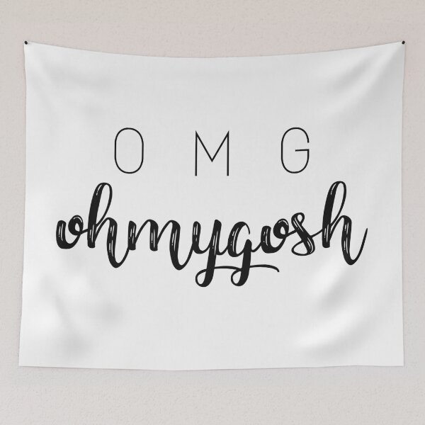 Item preview, ‘OMG’ Typography Design designed and sold by StylishTayla.