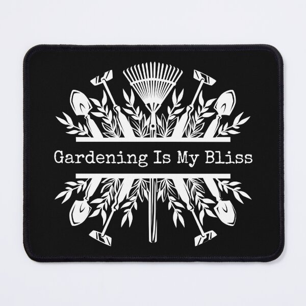Item preview, Gardening Is My Bliss White Line Drawing Gardening Design designed and sold by EarthArtDesigns.