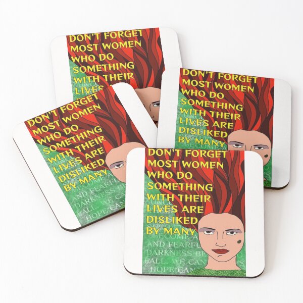 Item preview, Radical Feminist Quote - Don't Forget Most Women Who Do Something With Their Lives Are Disliked By Many designed and sold by LethalPixieDust.