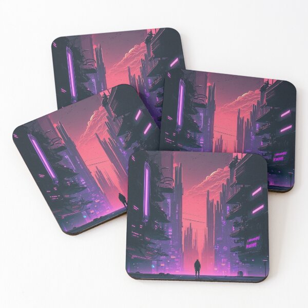 Item preview, 80s Synthwave Cyberpunk City #1 designed and sold by RESToRAPTOR.