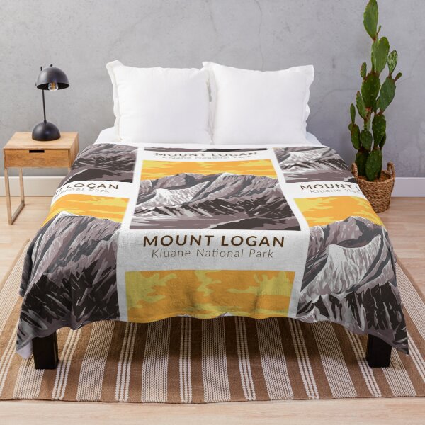 Item preview, Mount Logan Canada Travel Art Vintage designed and sold by KrisSidDesigns.