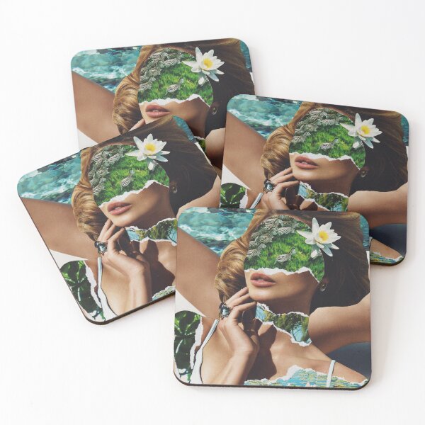 Item preview, Surreal handmade collage "Zebra Girl" designed and sold by Everna-more.