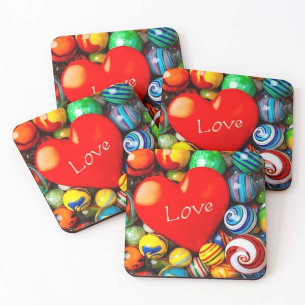 Item preview, Red Love Heart And Marbles designed and sold by Garry Gay.