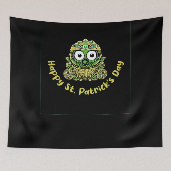 Item preview, St. Patrick's Day Owl Funny T-Shirt designed and sold by colortrends.