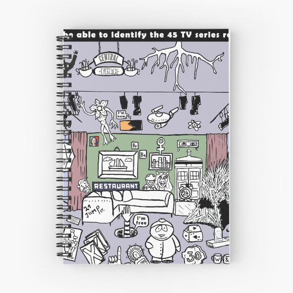 Item preview, Will you be able to identify the 45 TV series references? designed and sold by matan kohn.