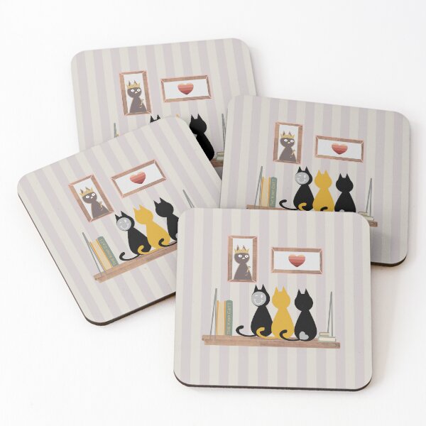 Item preview, funny cats trio with Smiley and grandfather designed and sold by PositiveIdeas.