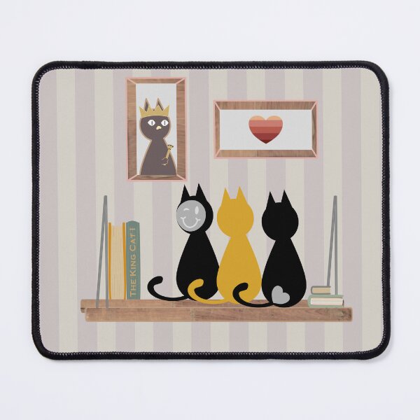 Item preview, funny cats trio with Smiley and grandfather designed and sold by PositiveIdeas.