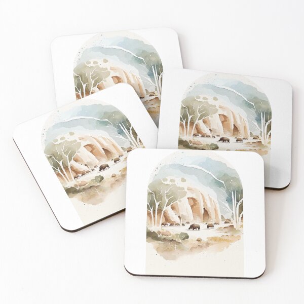 Item preview, Wind Cave National Park Boho Watercolor Arch designed and sold by PikoApparel.