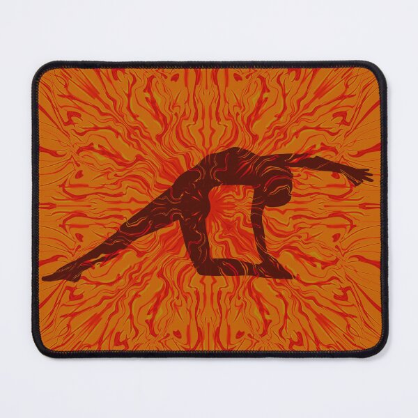 Item preview, Yoga Stretch in Orange designed and sold by JenConArt.